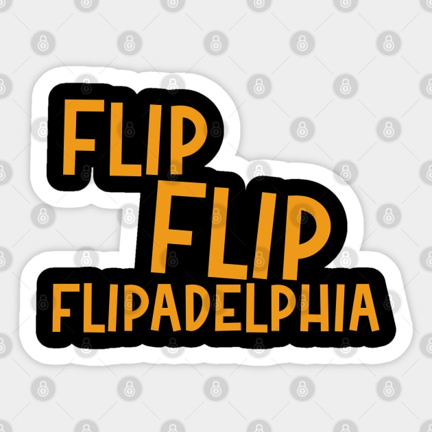 Flip Flip Flipadelphia Sticker by Sunny Legends